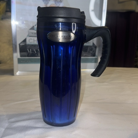 Starbucks bundle- Blue Travel Mug Tumbler & Tumbler Venti Cold Cup w/Straw GUC - Picture 6 of 7